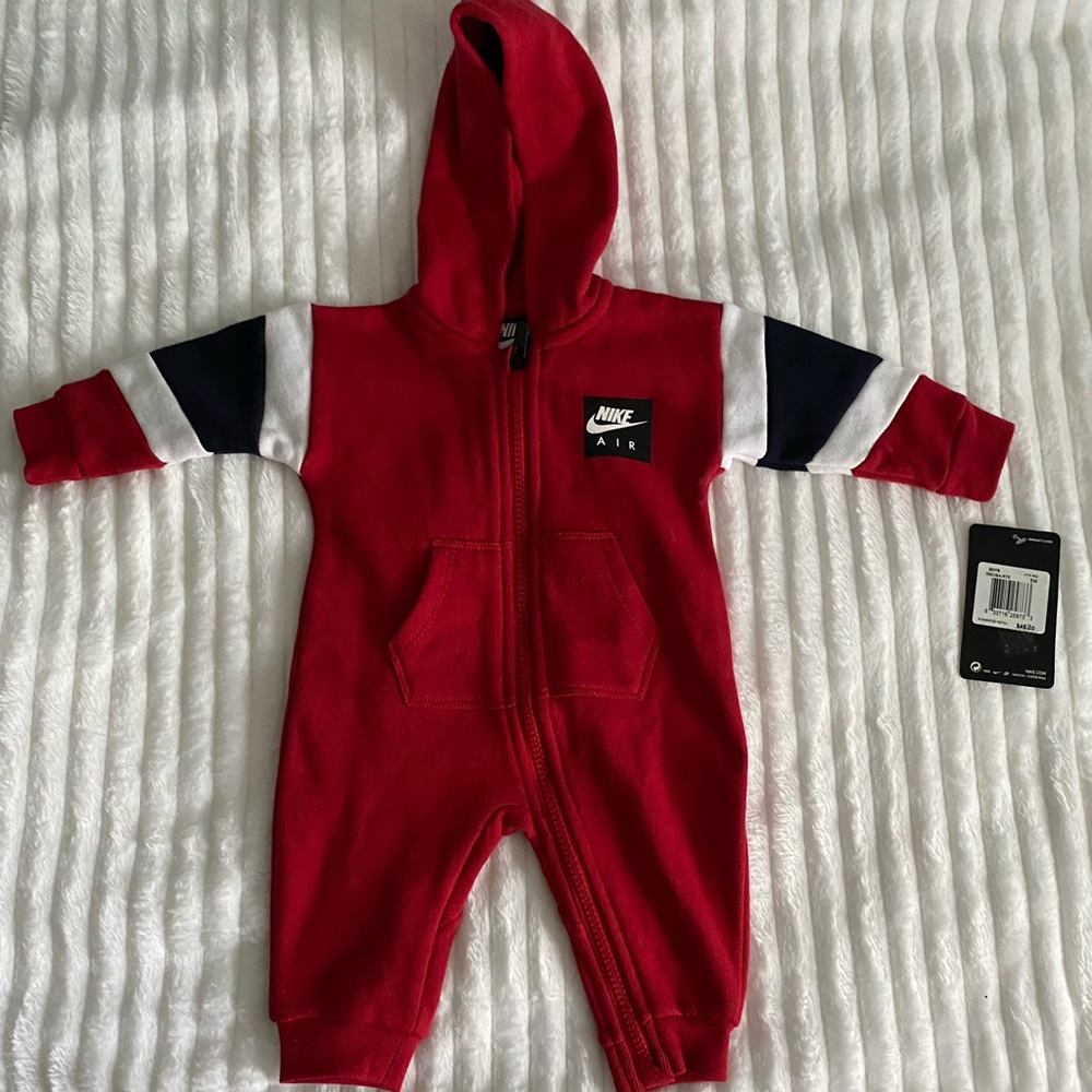 Nike onesie for 3month baby | color red | new with tags